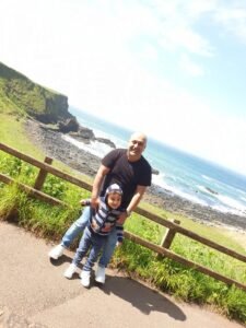 Rami with his son Joud in 2020