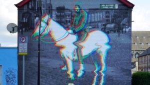 One of Subset’s pieces ‘Horseboy’ on Stirrup Lane