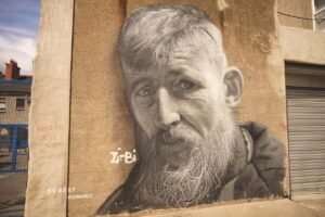 A Subset mural on Burgess Lane in Smithfield. Pic © Karl Ffrench