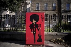 Phil Lynott on Rathmines Road, painted by JayFik as part of Dublin Canvas. Pic © Karl Ffrench