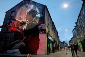 One of the many pieces in Waterford as part of Waterford Wall. Pic Julien Behal