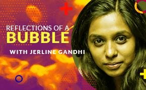 Reflections of a bubble with Jerline Gandhi playing for Babylon