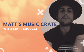 Matt's music crate with Matt Micucci playing for Babylon